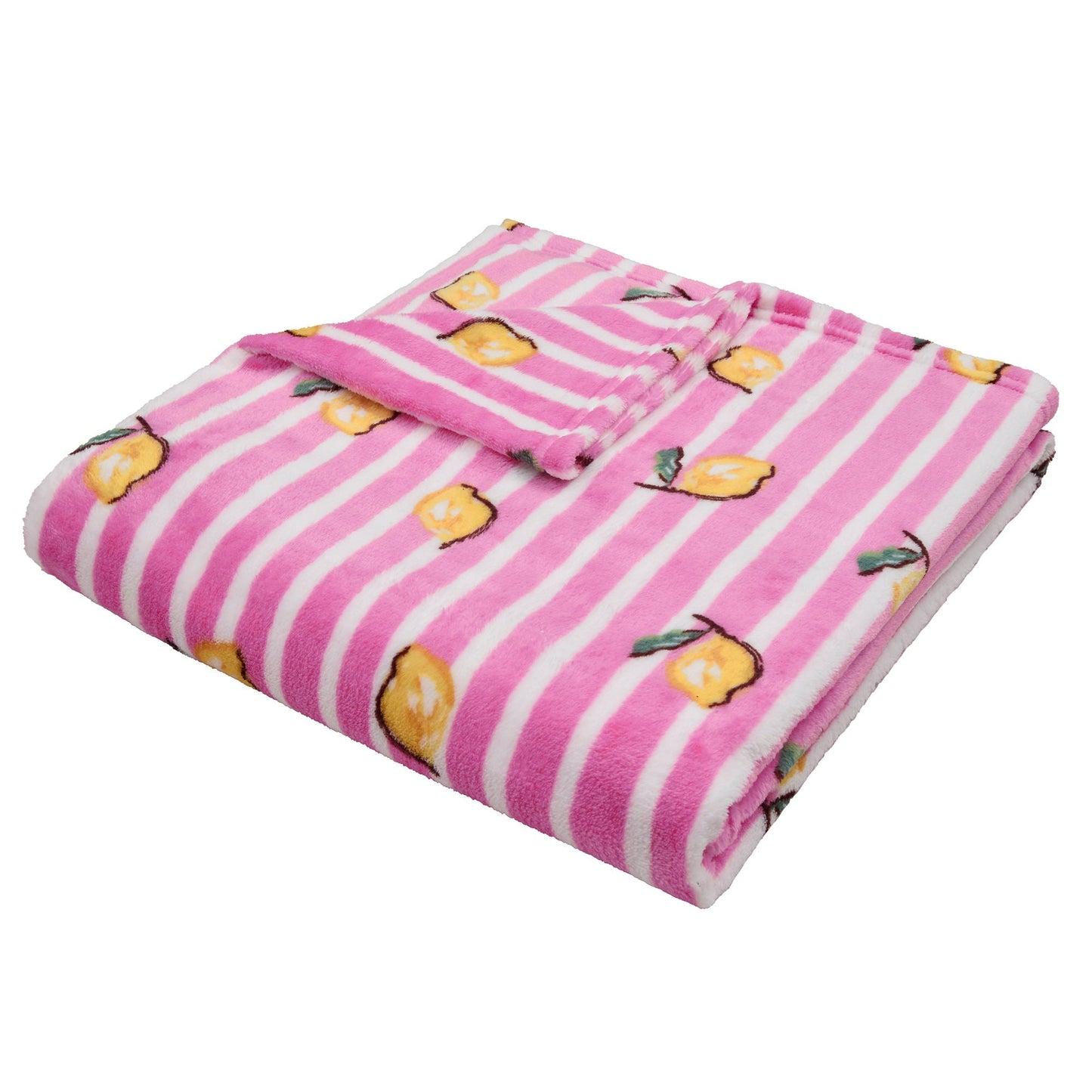 Summer Fruits Throw in Pink
