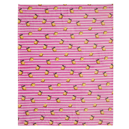 Summer Fruits Throw in Pink