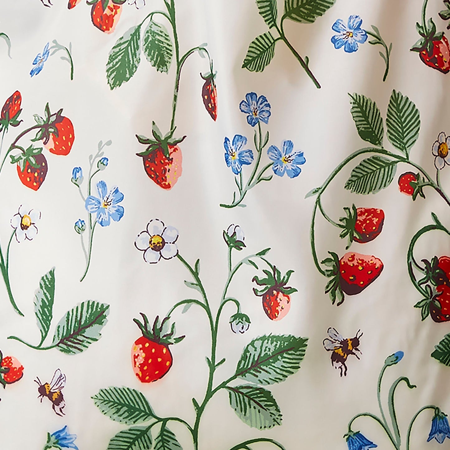 Strawberry Patch Foldable Tote Bag Medium