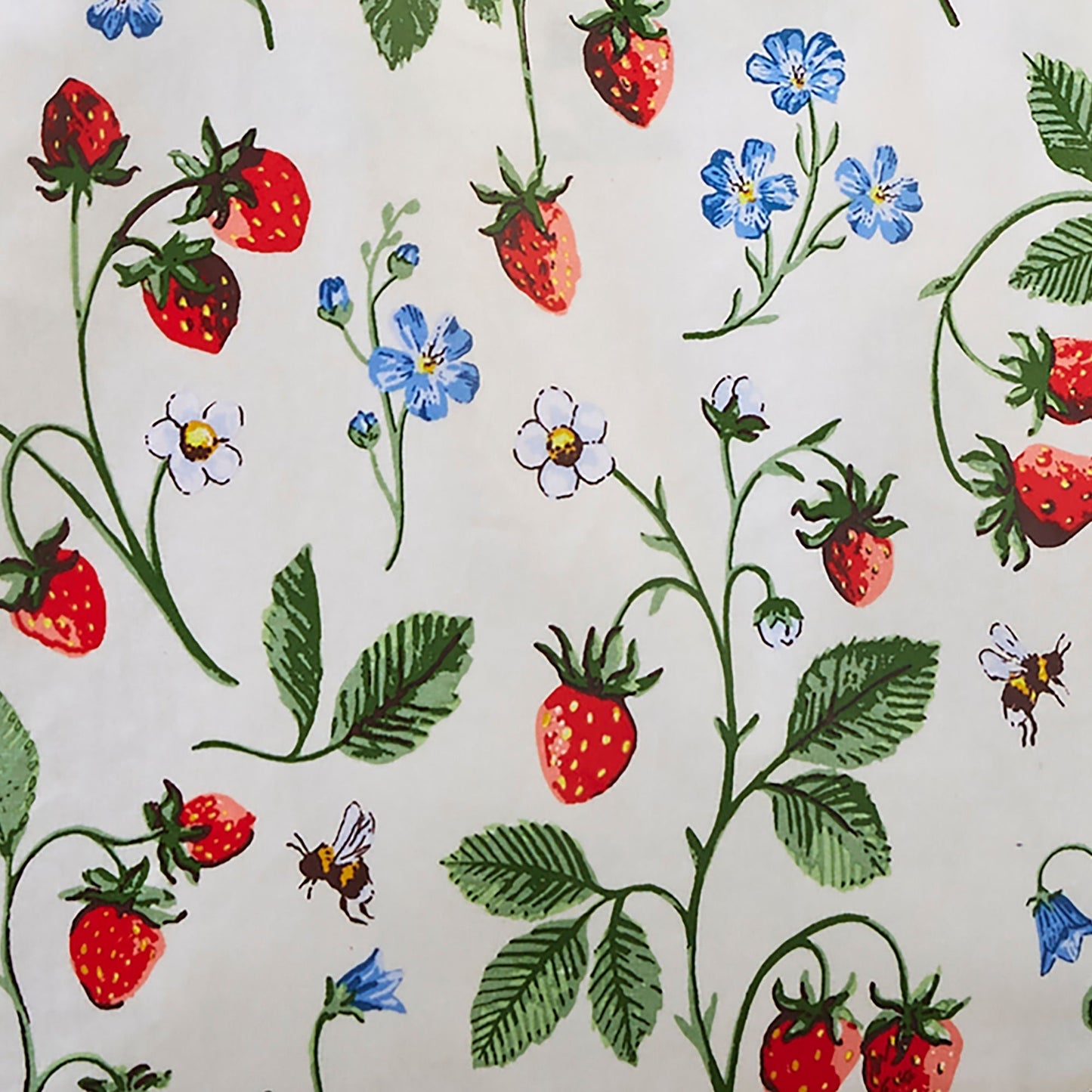 Strawberry Patch Foldable Tote Bag Medium