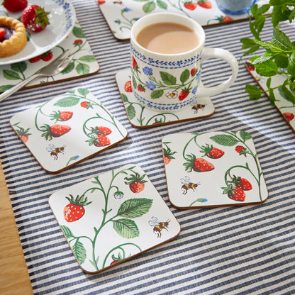 Strawberry Patch Coasters 4 Pack