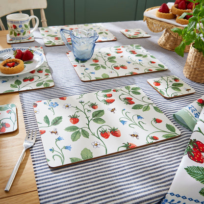 Strawberry Patch Placemat 4 Pack