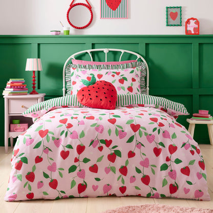 Strawberry Shaped Cushion in Red