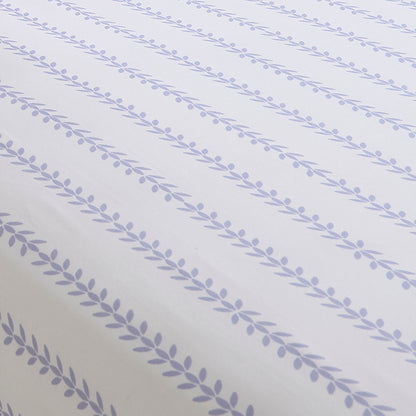 Sweetpea Floral Fitted Bed Sheet in Lilac