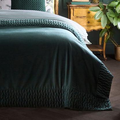 Siena Bedspread in Bottle Green