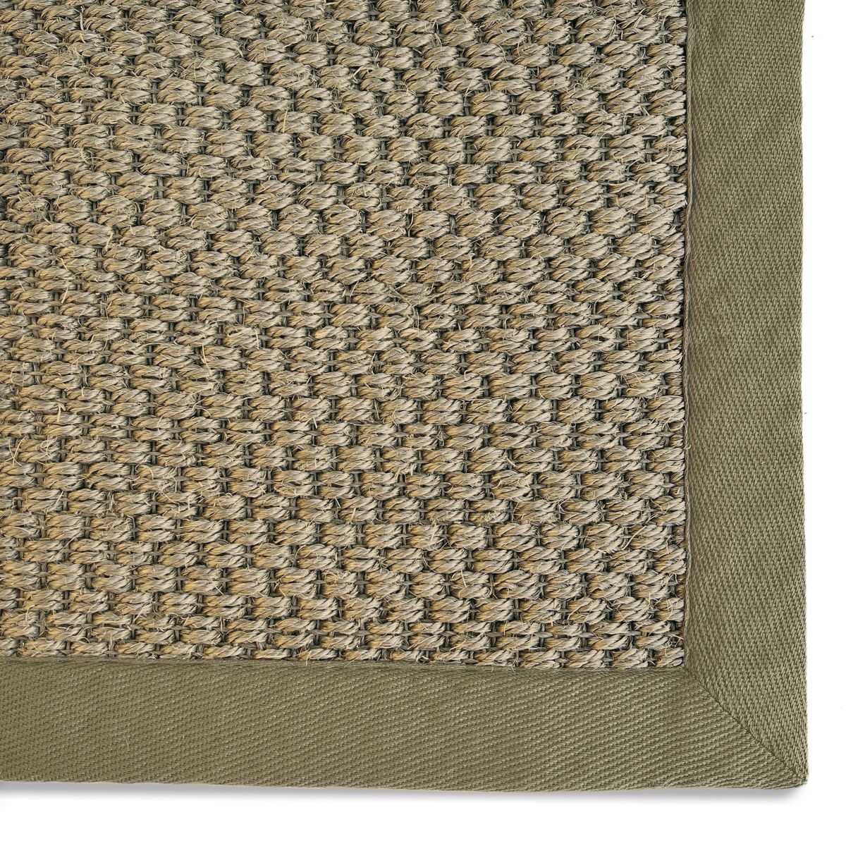 Origins Sisal Rug Sage Green with Sage Green Border