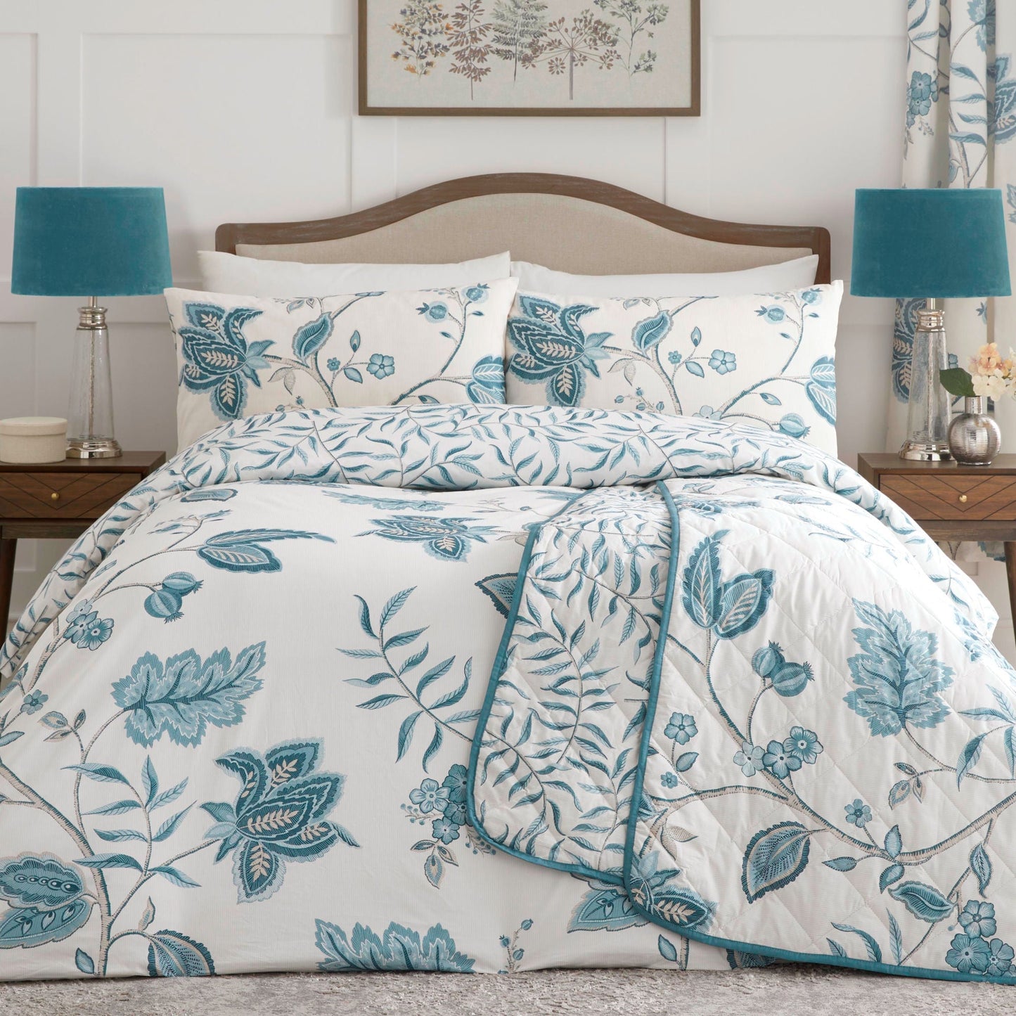 Samira Bedspread in Teal