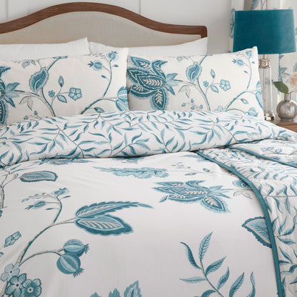 Samira Duvet Cover Set in Teal