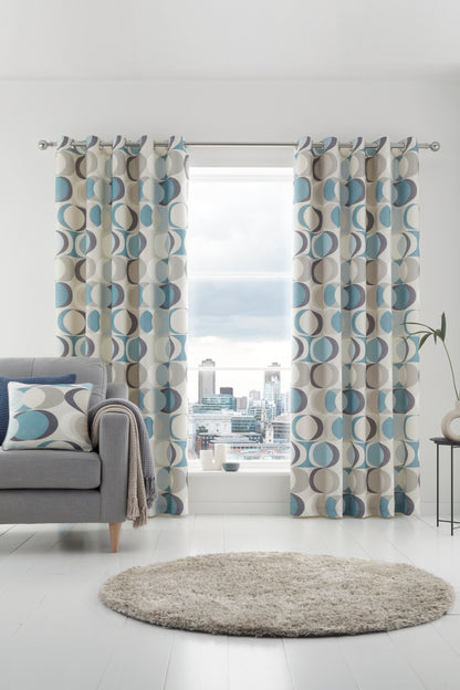 Sander Eyelet Curtains in Duck Egg