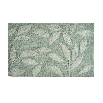 Sandringham Bath Mat in Steel/Sage