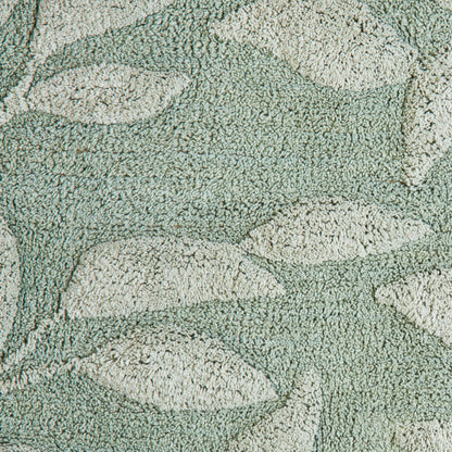 Sandringham Bath Mat in Steel/Sage