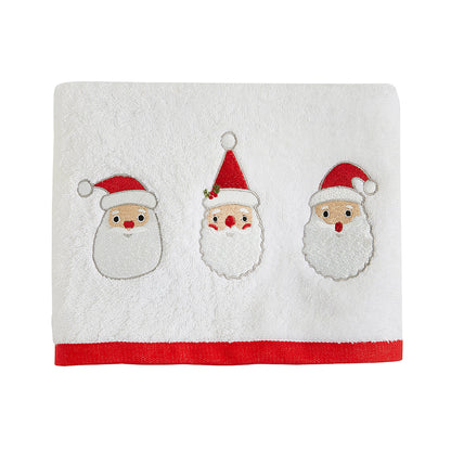 Santa Hand Towel (2 pack) in White