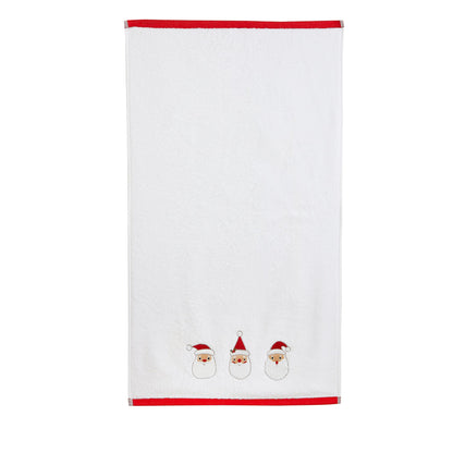 Santa Hand Towel (2 pack) in White