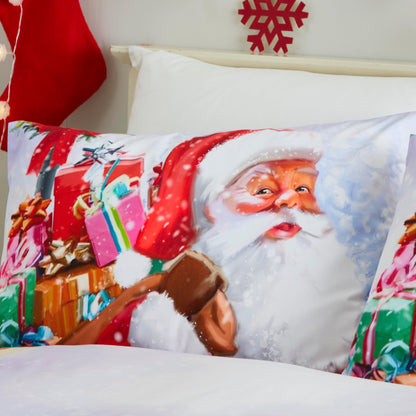 Santa & Snowy Duvet Cover Set in Multi