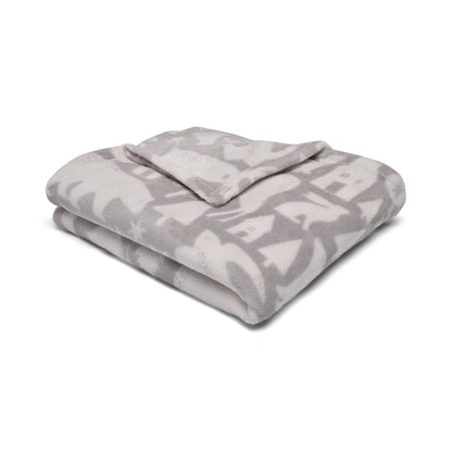 Scandi Animals Throw in Grey