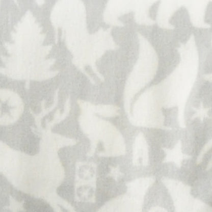 Scandi Animals Throw in Grey