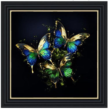 Butterfly Emerald & Gold