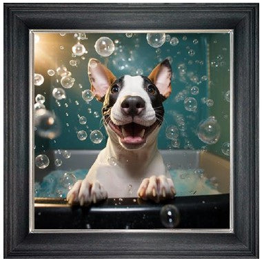 Bubble Bath English Bull Terrier