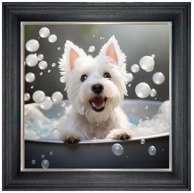 Bubble Bath West Highland Terrier