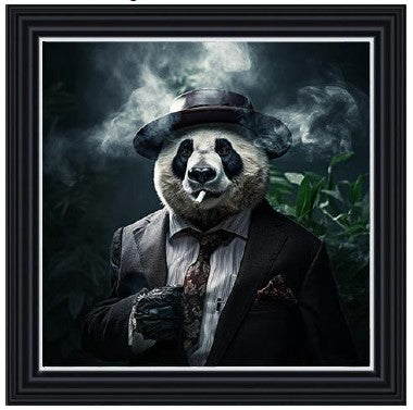 Gangster Panda Smoking (Green Leaves) – Jane Plum