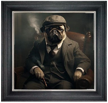 Country Pug Smoking