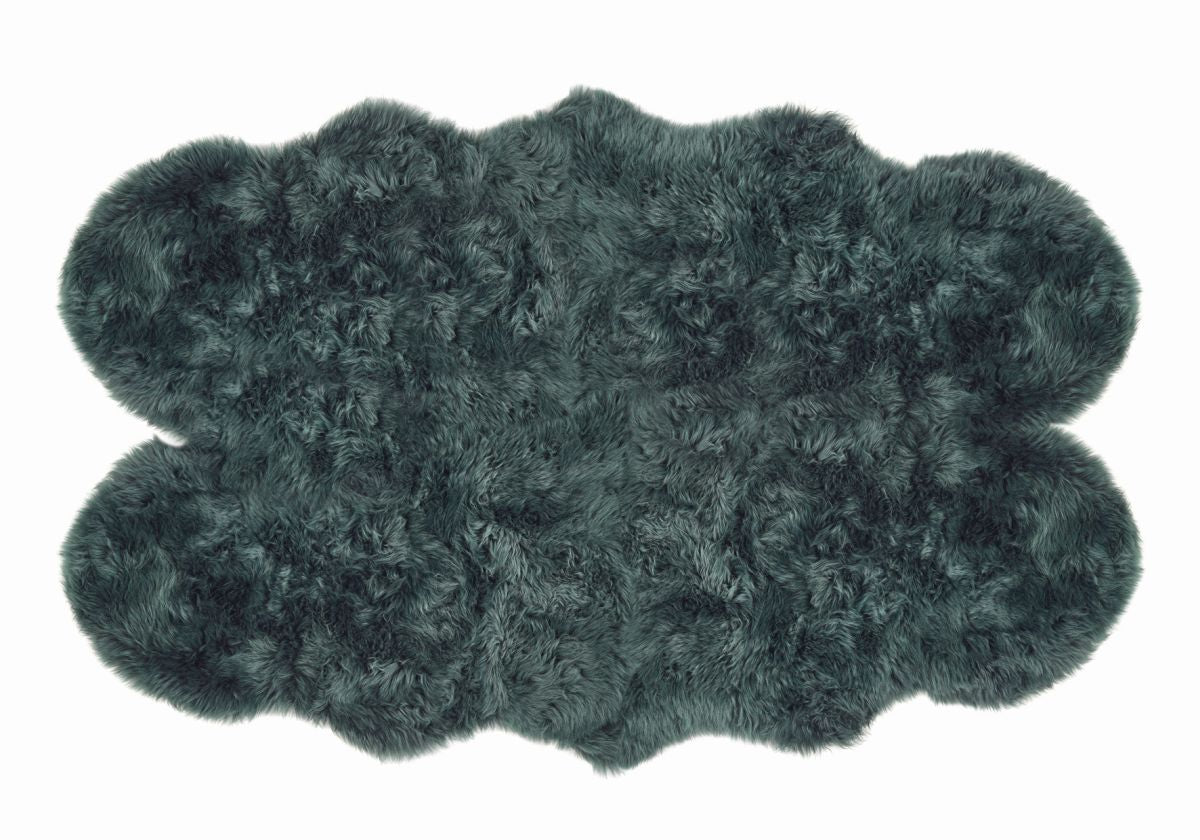 Origins Genuine Sheepskin Forest Green Quad