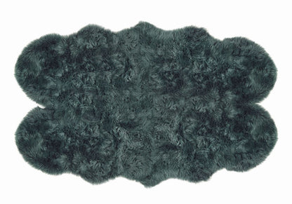 Origins Genuine Sheepskin Forest Green Quad