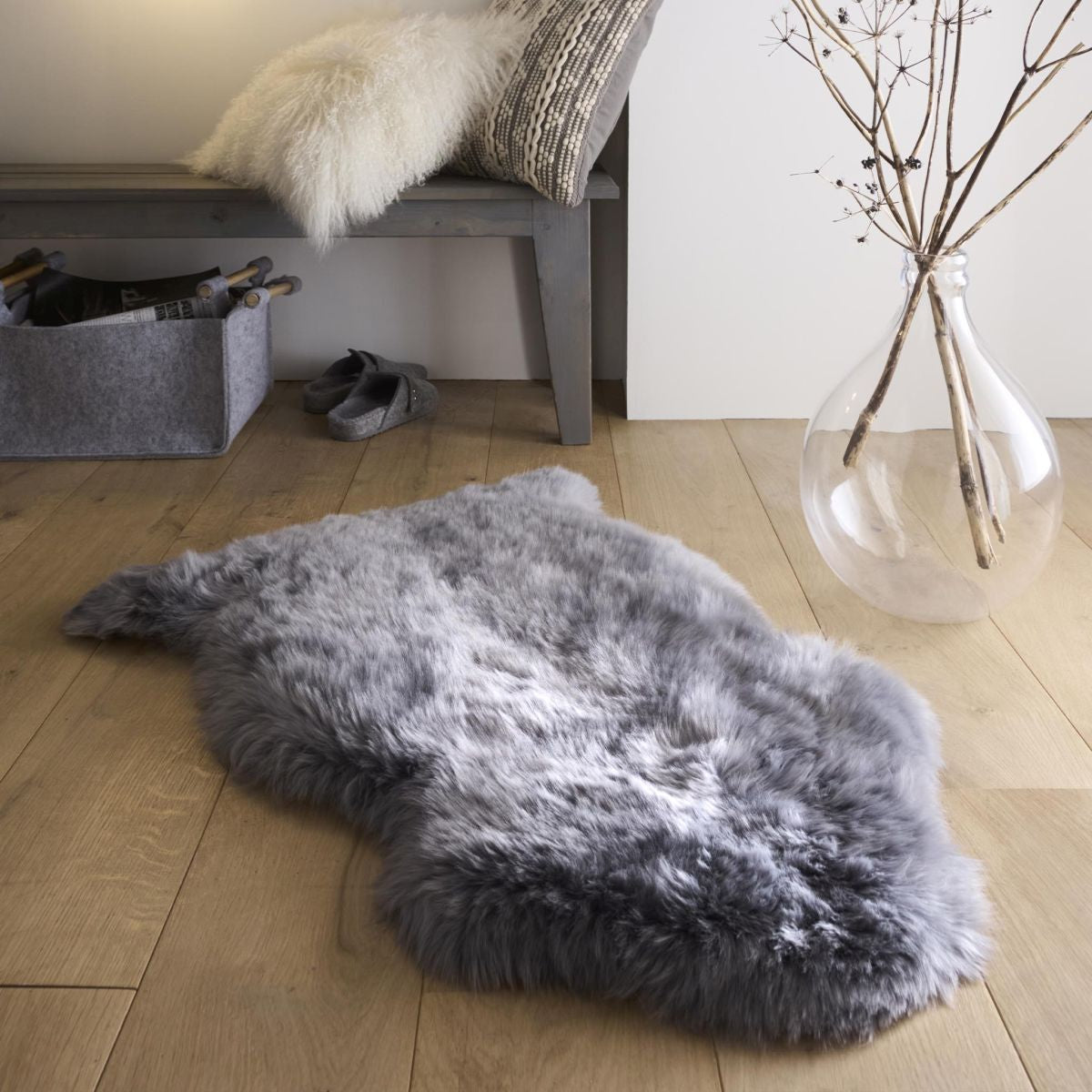 Origins Genuine Sheepskin Grey Double