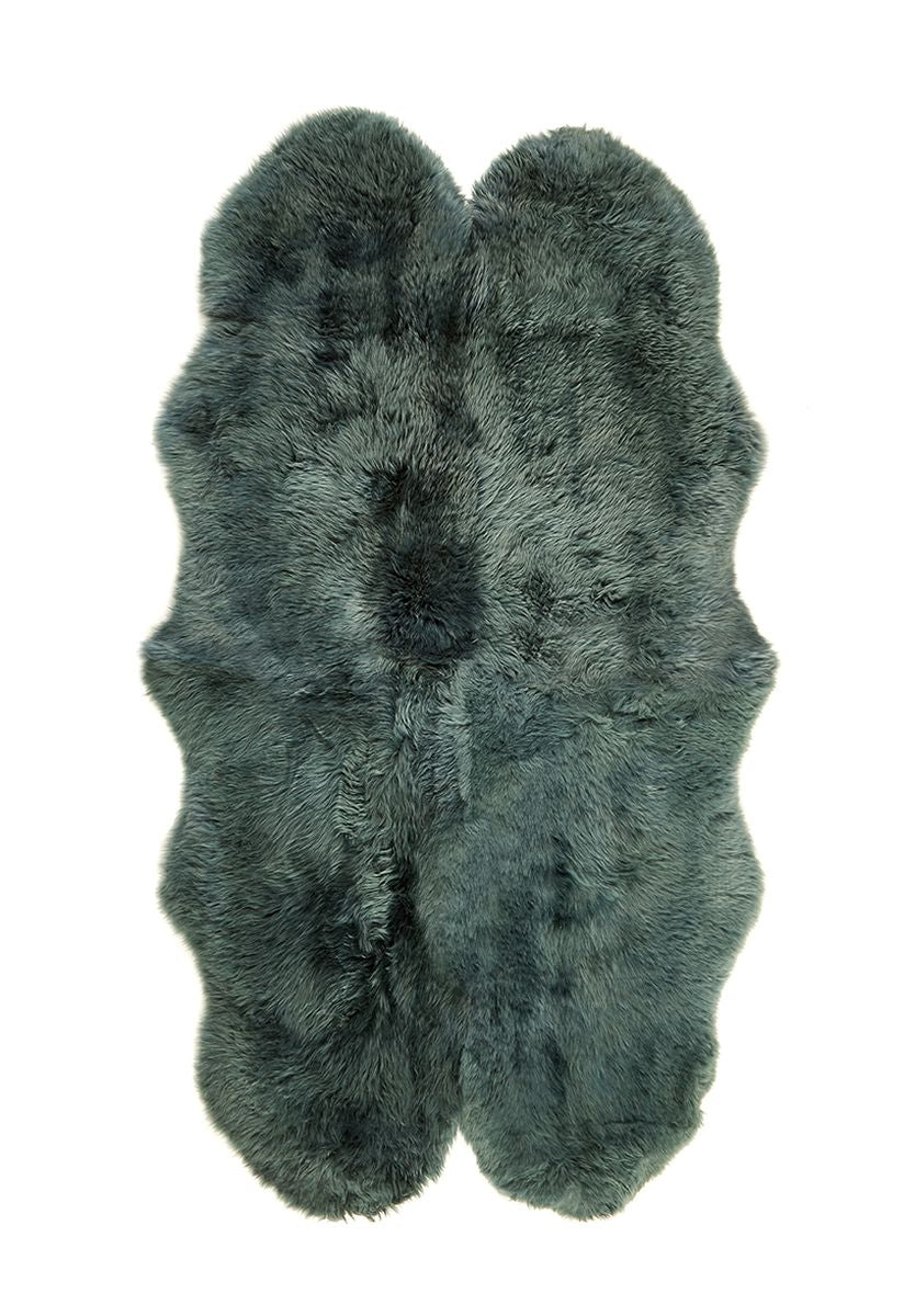Origins Genuine Sheepskin Forest Green Quad
