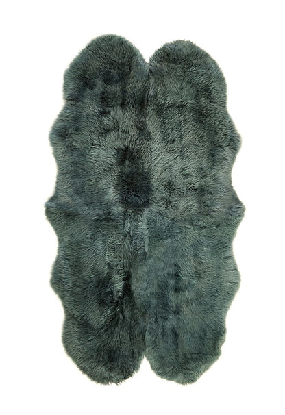 Origins Genuine Sheepskin Forest Green Quad
