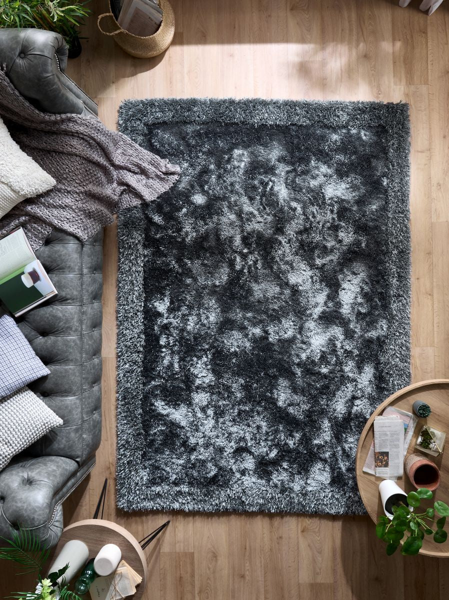 Origins Shimmer Shaggy Border Charcoal