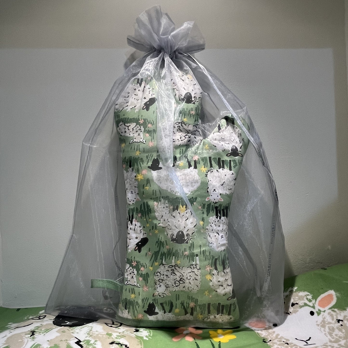 Organza Organza Bag in Silver - Large 49 x 40cm