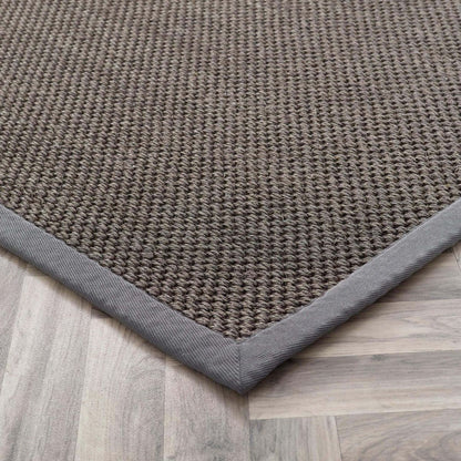 Origins Sisal Rug Dark Grey with Grey Border