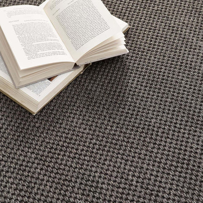 Origins Sisal Rug Dark Grey with Grey Border