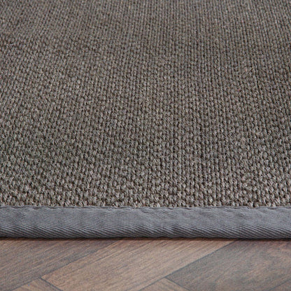 Origins Sisal Rug Dark Grey with Grey Border