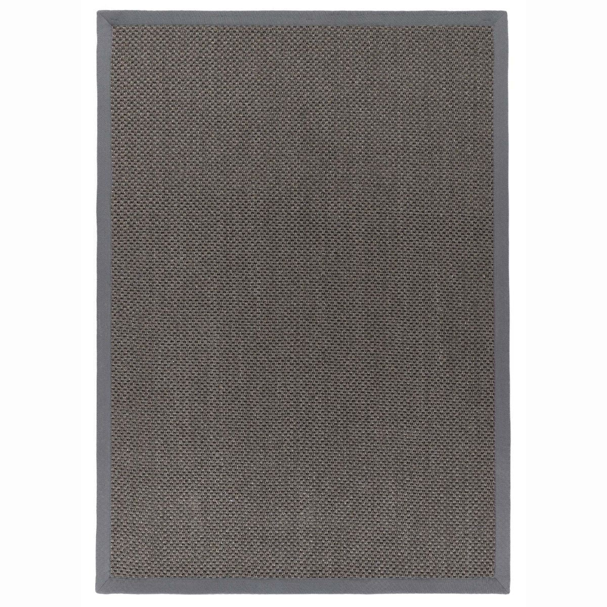 Origins Sisal Rug Dark Grey with Grey Border