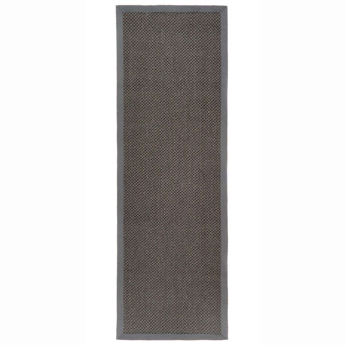 Origins Sisal Rug Dark Grey with Grey Border