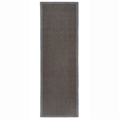 Origins Sisal Rug Dark Grey with Grey Border