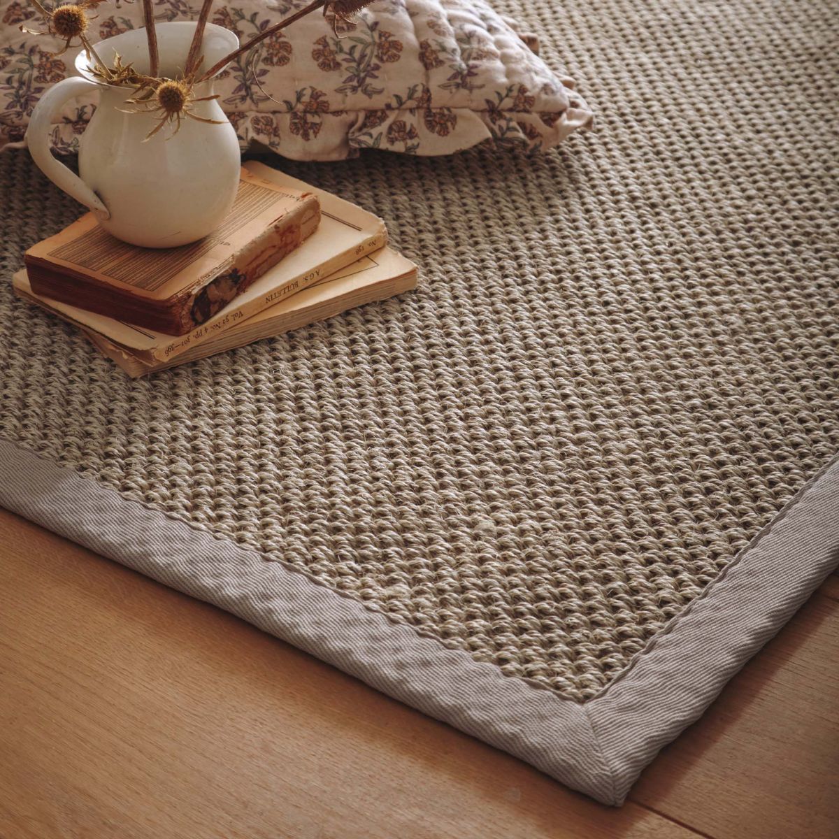 Origins Sisal Rug Light Beige with Sand Border