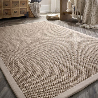 Origins Sisal Rug Light Beige with Sand Border
