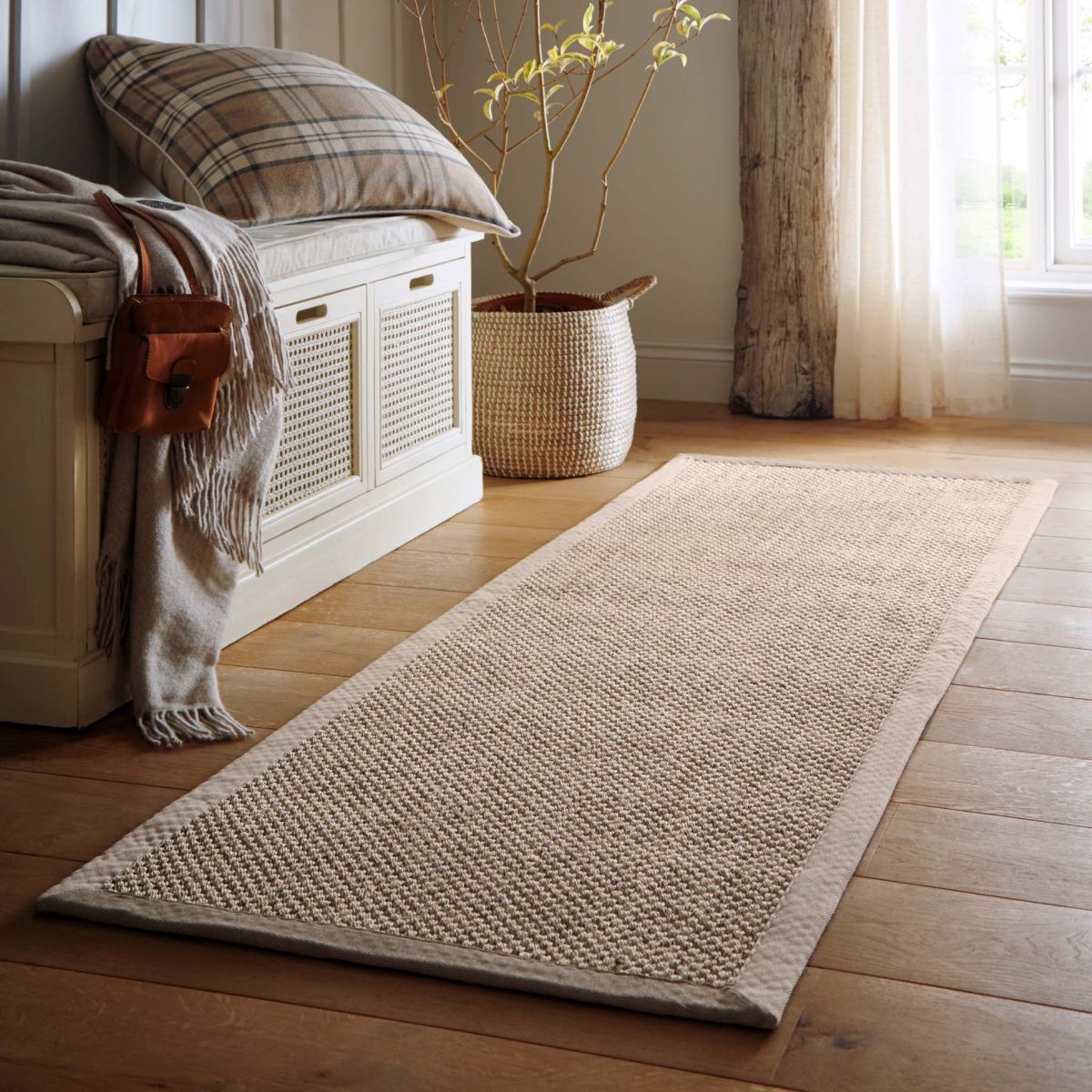 Origins Sisal Rug Light Beige with Sand Border