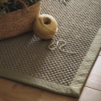 Origins Sisal Rug Sage Green with Sage Green Border