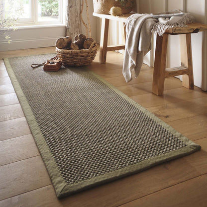 Origins Sisal Rug Sage Green with Sage Green Border