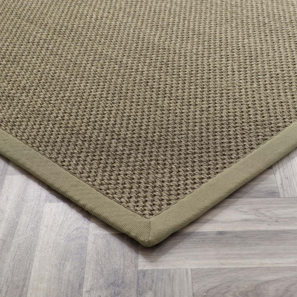 Origins Sisal Rug Sage Green with Sage Green Border