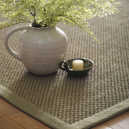 Origins Sisal Rug Sage Green with Sage Green Border