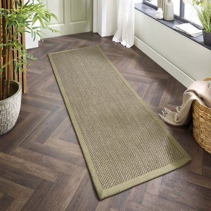 Origins Sisal Rug Sage Green with Sage Green Border