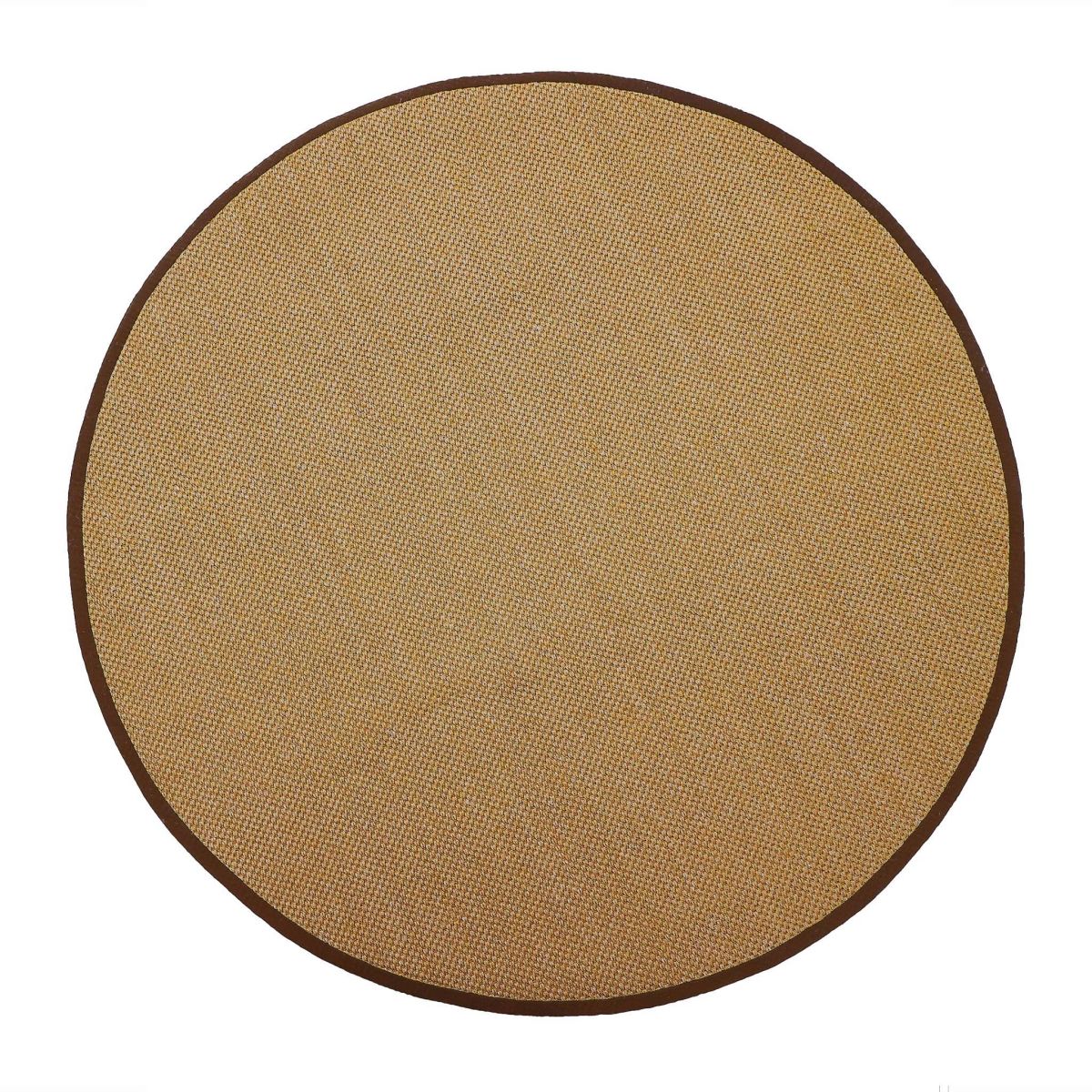 Origins Sisal Rug Warm Natural with Dark Brown Border