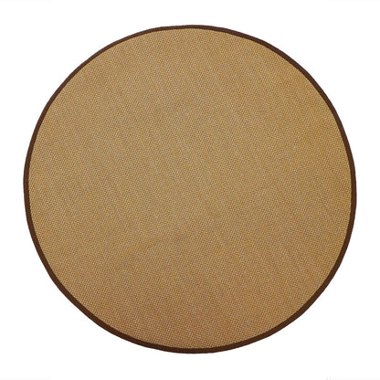 Origins Sisal Rug Warm Natural with Dark Brown Border