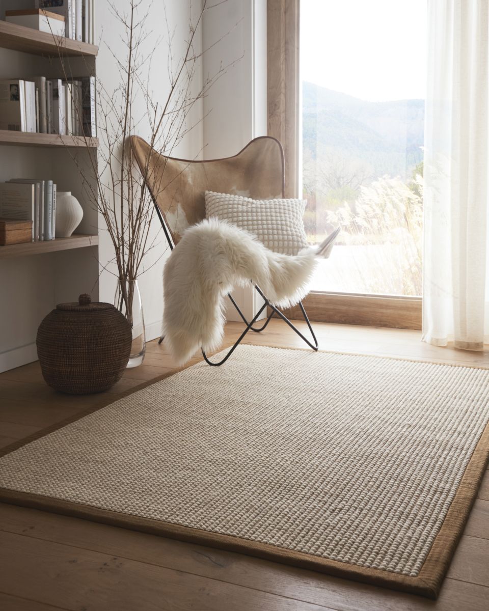 Origins Sisal Boucle with Mocha Border