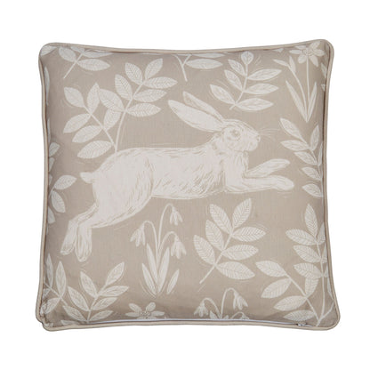 Spring Rabbit Outdoor Cushion in Duck Egg